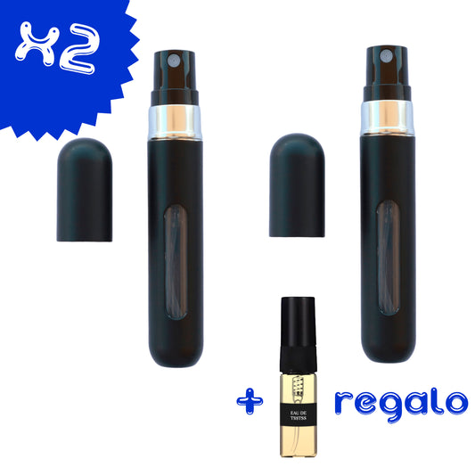 [X2] Atomizadores Perfume Recargables 8ml + Perfume de Regalo